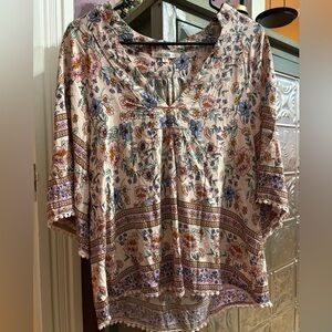 Floral Bohemian Women's Top
